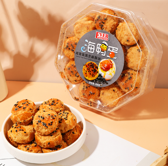 马来西亚爱美味海鸭蛋黑芝麻酥饼 208g