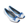 断码特价38码——西班牙原产时尚舒适女士时装鞋F94355K-珠光白/天蓝色 商品缩略图5