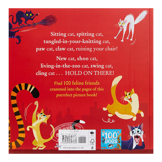 【中商原版】Michael Whaite：100 Cats 100只猫哦 低幼亲子猫咪主题绘本 平装 英文原版 商品图1