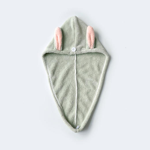 家减尘除兔耳朵儿童干发帽J8283可爱强吸水速干包头巾（颜色随机） 商品图3