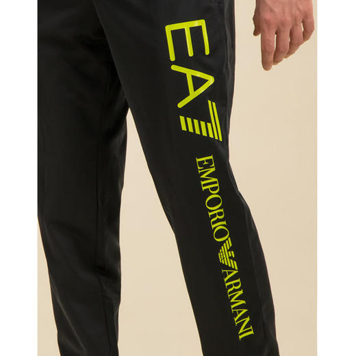 ARMANI 阿玛尼 男士运动裤 黑色 绿色logo 8NPPA4 PJ08Z 1202 商品图3