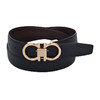 【跨境】菲拉格慕男士黑色啡色双色皮革金属扣双面皮带 商品缩略图0