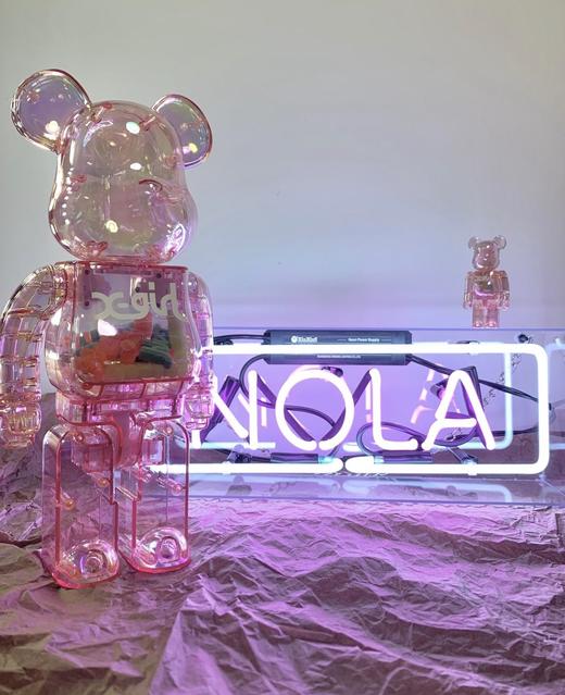 Bearbrick X-girl粉色400%+100% 商品图2