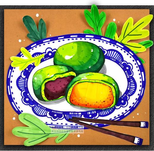 【清明赏味.色彩篇】《清明节的味道》青团【自动发货：下单后，点击手机短信中收到的链接，即可获取文件下载的链接；如有任何问题，可添加客服微信hm33268获得帮助】 商品图0