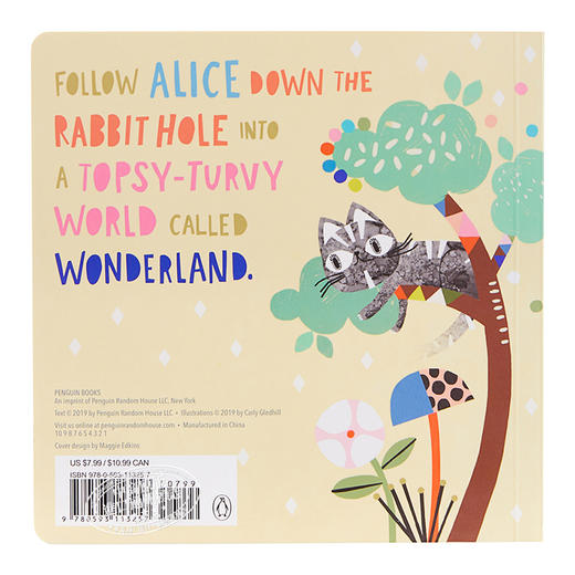 【中商原版】Bedtime Classics：Alice'S Adventures In Wonderland	睡前文学：爱丽斯梦游仙境 纸板书 英文原版 0-2岁 商品图1