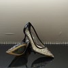 LFGJ10001 春夏性感魅惑闪钻细跟网面凉鞋 商品缩略图3