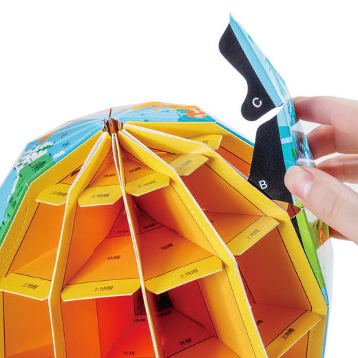 北斗 创意手工纸地球仪  家居礼物摆件 商品图3