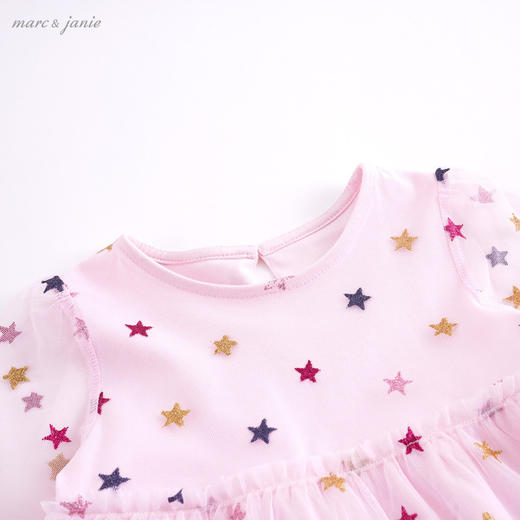 【打折】马克珍妮夏装 女童彩色星星网纱连衣裙 宝宝裙子210098 商品图2