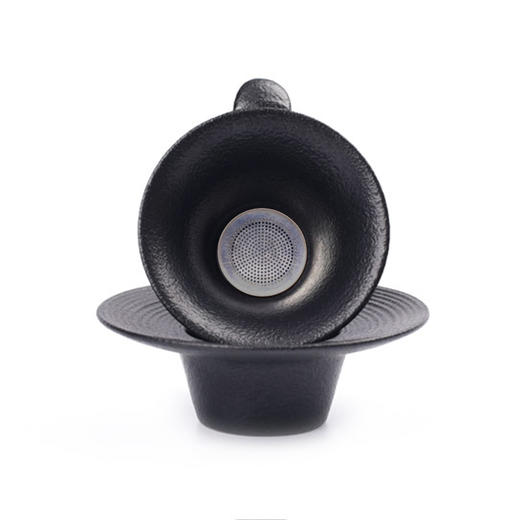 陆宝陶瓷茶具茶滤套组葵口茶滤组--禅风黑/青瓷冰裂茶滤套组 商品图3