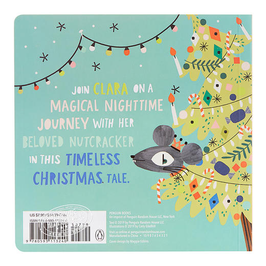 【中商原版】Bedtime Classics：The Nutcracker 睡前文学：胡桃夹子 低幼亲子故事绘本 纸板书 英文原版 0-2岁 商品图1