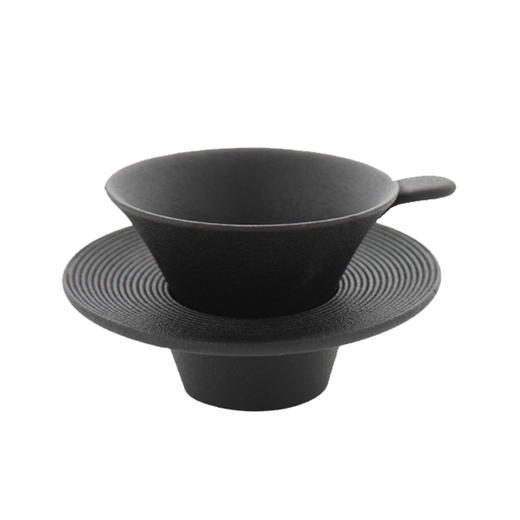 陆宝陶瓷茶具茶滤套组葵口茶滤组--禅风黑/青瓷冰裂茶滤套组 商品图5