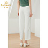 乔万尼白色裤子女新款宽松直筒春季薄款EI1F917 商品缩略图3