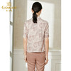 乔万尼真丝短袖衬衫女设计感小众复古港味气质EI2C750 商品缩略图3