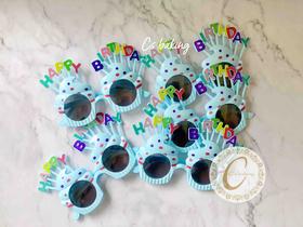 （蓝色）网红生日派对眼镜 1个（与蛋糕配套出售）（默认自提，收费配送请联系客服）