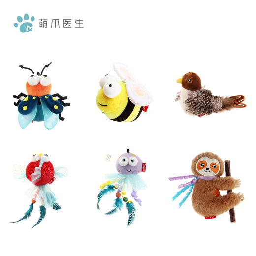 贵为玩具 木天蓼发光发声 旋律小鸟解闷自嗨仿真小动物宠物玩具 商品图5