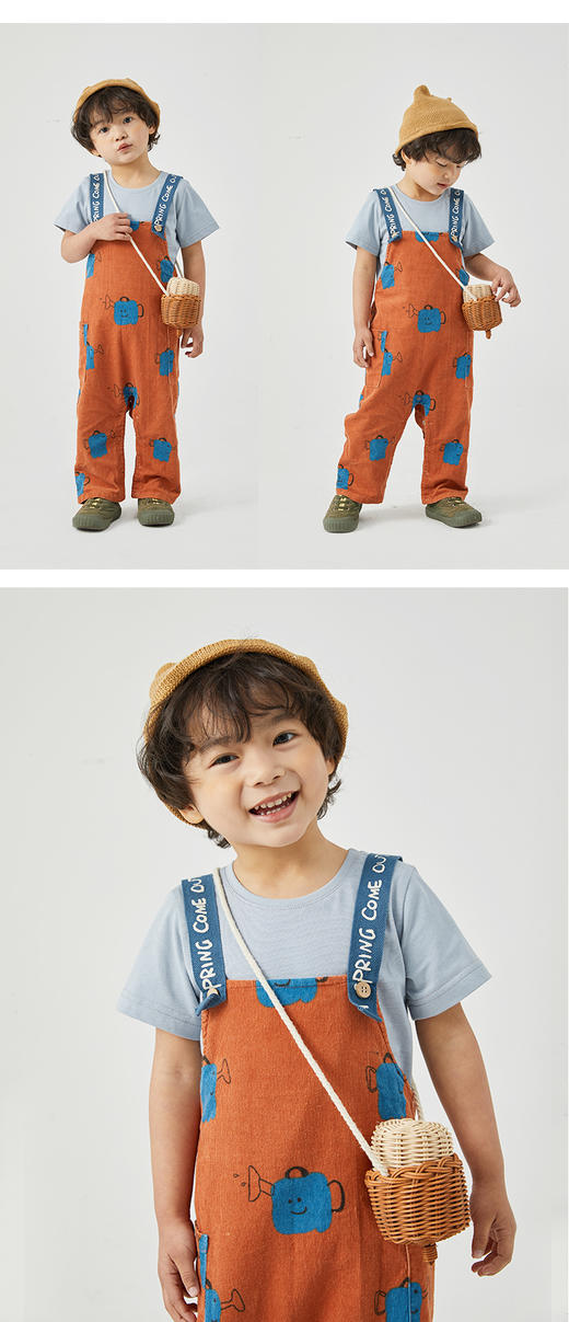 2021春夏 麻衣森活MAI'S LIFE 23色2件装不变形宽松纯棉短袖t恤男女款亲子儿童款 商品图5