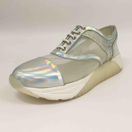 LFGJ 0320 网纱拼接炫彩牛气系带休闲单鞋 商品图0