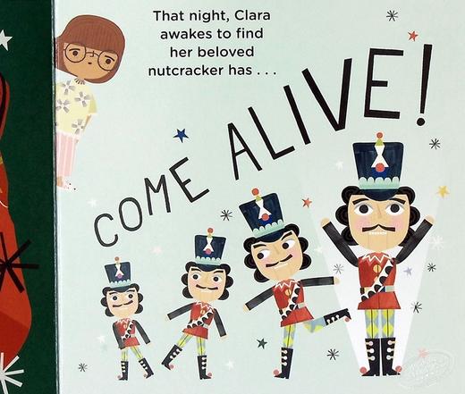 【中商原版】Bedtime Classics：The Nutcracker 睡前文学：胡桃夹子 低幼亲子故事绘本 纸板书 英文原版 0-2岁 商品图6