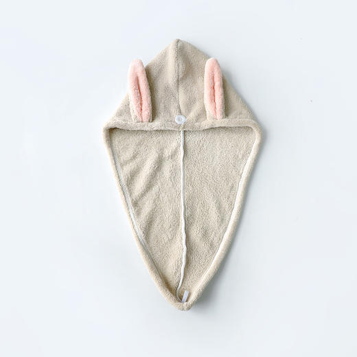 家减尘除兔耳朵儿童干发帽J8283可爱强吸水速干包头巾（颜色随机） 商品图4