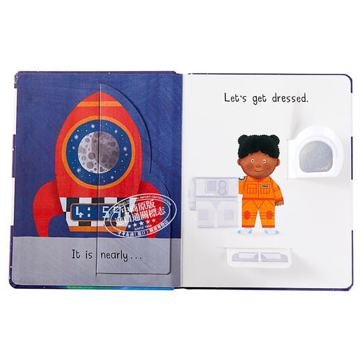 预售 【中商原版】Busy Day: Astronaut 小瓢虫职业机关书：太空人 低幼亲子互动启蒙绘本 纸板书 英文原版 2-3岁 商品图3