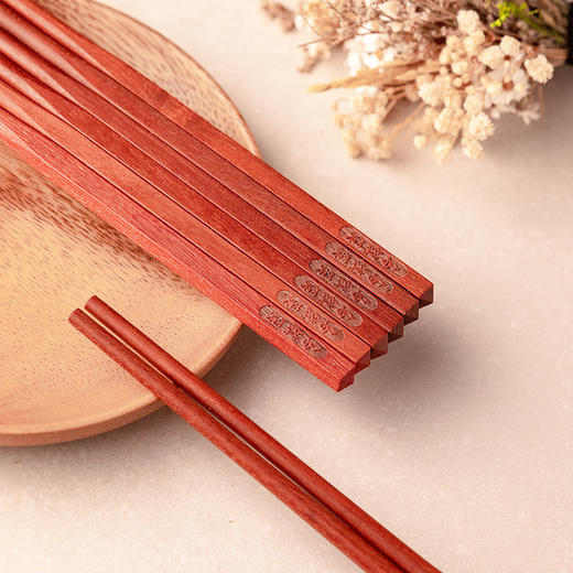 乌镇西栅筷子铺红檀木筷礼盒 商品图3