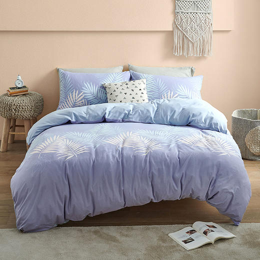 大朴针织印花四件套 ，可以裸睡的亲肤床品，一觉睡到自然醒 商品图0