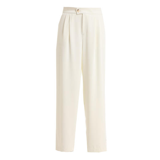 乔万尼白色裤子女新款宽松直筒春季薄款EI1F917 商品图4