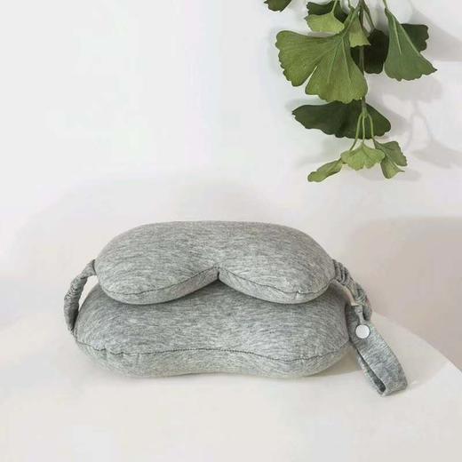 惠慈家居 旅行午休伴侣 眼罩颈枕二合一便携式多功能护颈枕 商品图0