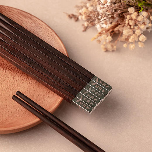乌镇西栅乌木筷子礼盒五双装 商品图7
