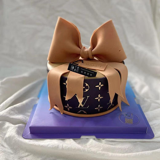 网红品牌风格蝴蝶结LV（蛋糕需提前6小时下单，不接急单）【页面往下拉，有尺寸和口味选择】 商品图2