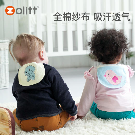 zolitt吸汗巾儿童纯棉幼儿园婴儿宝宝吸隔汗巾纱布垫背全棉（6条装）入3-6岁 商品图1
