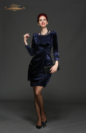 【特惠】YIQU |“光彩照人”连身裙（钻石蓝）PT