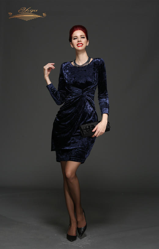 【特惠】YIQU |“光彩照人”连身裙（钻石蓝）PT 商品图0