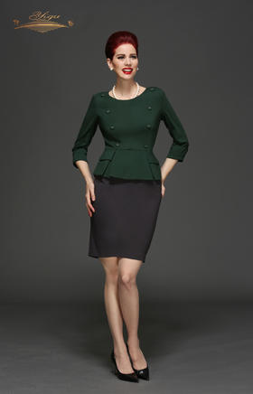 【特惠】YIQU丨“梦幻之旅”连身裙（绿与灰·含60%棉）PT