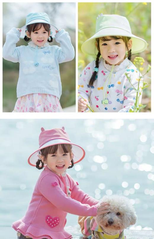 杯具熊旗舰店儿童渔夫防晒帽男女童遮阳防紫外线夏季 商品图2