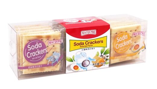 Macqupre什锦味/木糖醇味/奶盐味苏打饼干360g/盒 商品图0