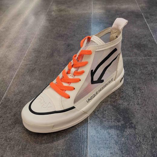 lfgj jeans AE107 春款网纱牛皮拼接板鞋设计师女鞋 商品图6