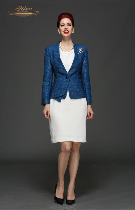 【特惠】YIQU |“凯歌”西装上衣（宝蓝）P 商品图0