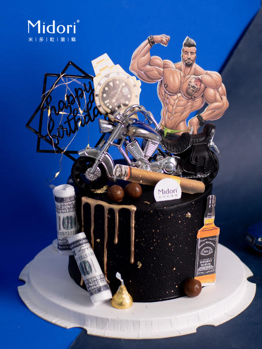 机车与猛男 | 黑色 霸气 巧克力-男神肌肉- 低糖处理无添加 商品图1