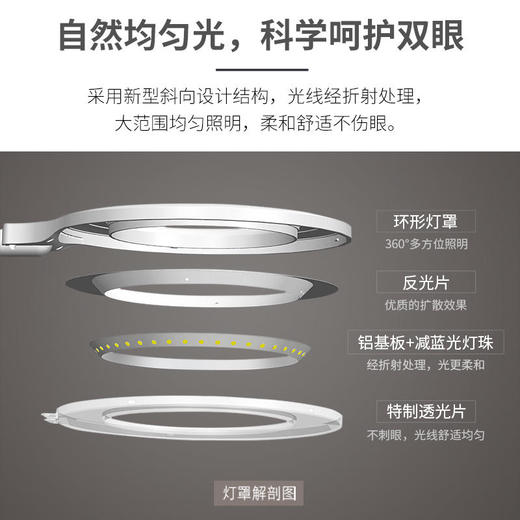 【孩视宝】环形光双杆高杆落地灯VL705 商品图2