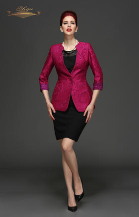 【特惠】YIQU丨“浓情万缕”西装上衣（玫瑰红）PT