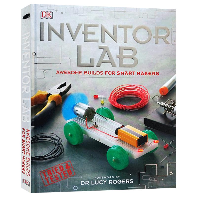Dk发明家实验室英文原版inventor Lab Projects For Genius Makers 探索stem学科精装全彩儿童科学科普知识英文 版进口英语书