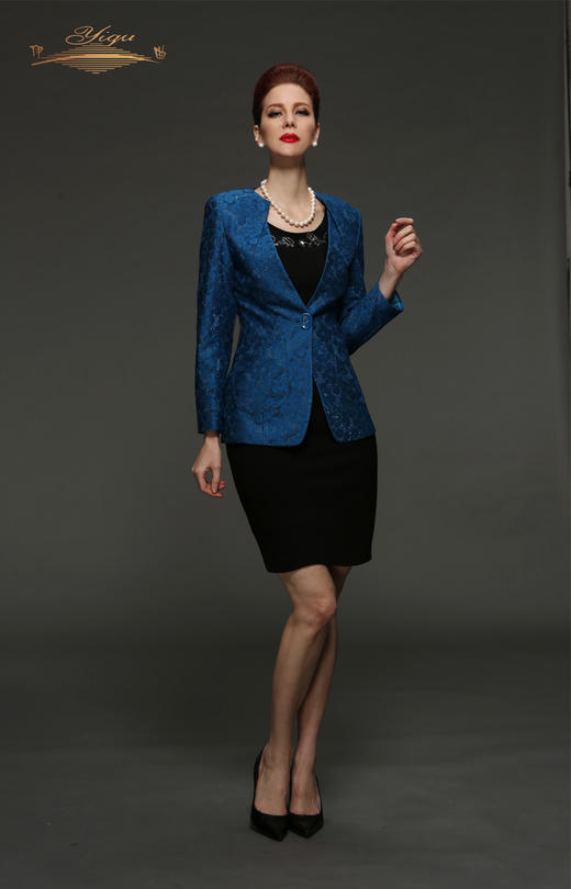 【特惠】YIQU丨“浓情万缕”西装上衣（贵蓝）PT 商品图0