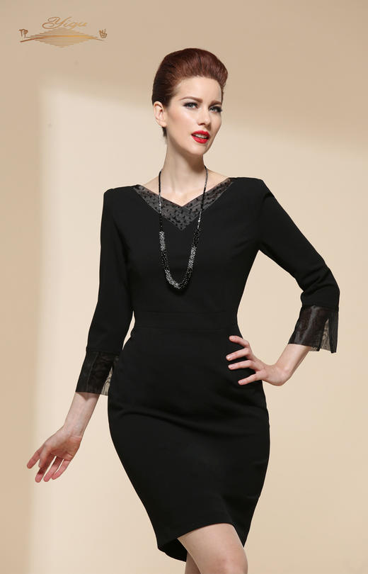 【特惠】YIQU丨“永恒之恋”连身裙（高贵黑） 商品图0