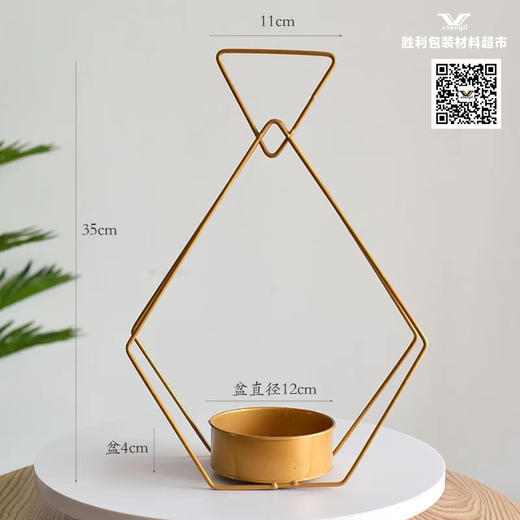 金属铁艺手提花篮 商品图2