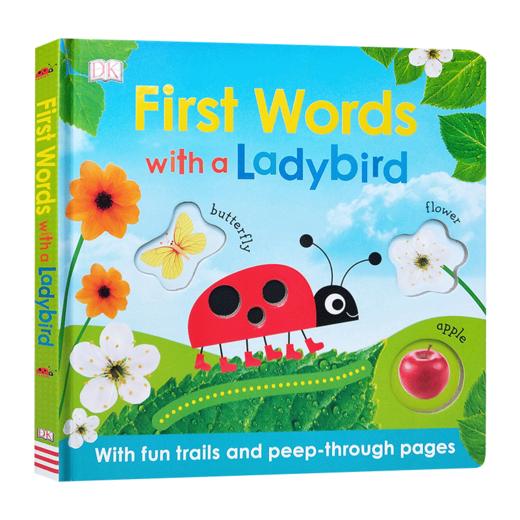 跟着瓢虫学单词 英文原版绘本 DK First Words with a Ladybird 儿童英语启蒙纸板书 词汇学习图画书 英文版进口原版书籍 商品图0