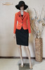 【断码】XXL/XXXL码•YIQU丨“牡丹之歌”西装上衣（亮桔） 商品缩略图0