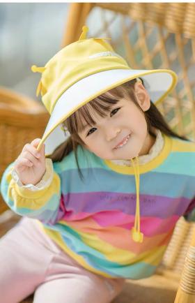 杯具熊旗舰店儿童渔夫防晒帽男女童遮阳防紫外线夏季