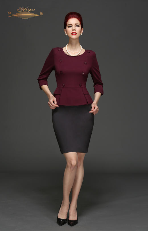 【特惠】YIQU丨“梦幻之旅”连身裙（红与灰·含60%棉）PT 商品图0