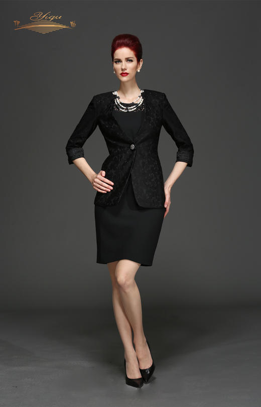 【特惠】YIQU丨“浓情万缕”西装上衣（高贵黑）PT 商品图0